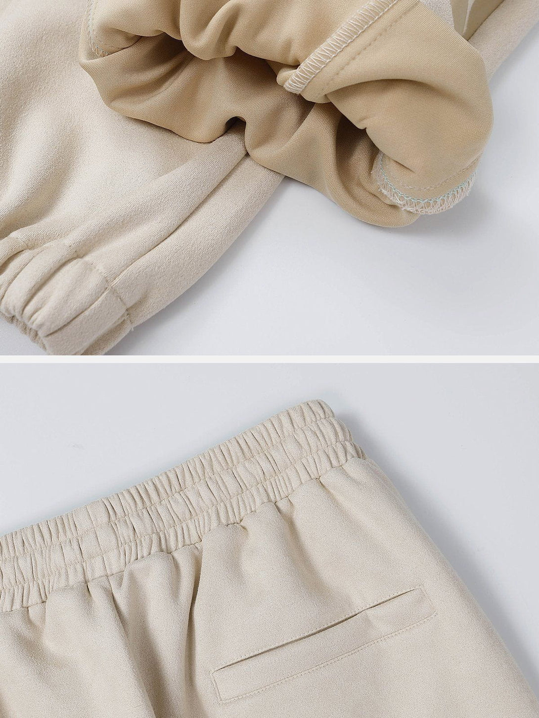 Lacezy - Letter Print Suede Pants- Streetwear Fashion - lacezy.com