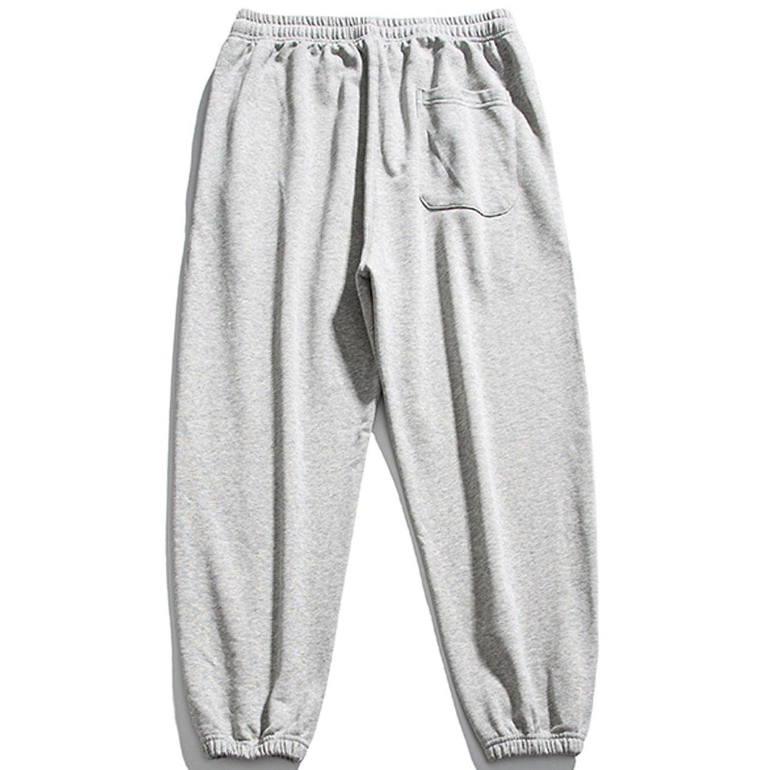 Lacezy - Letter Print Sweatpants- Streetwear Fashion - lacezy.com