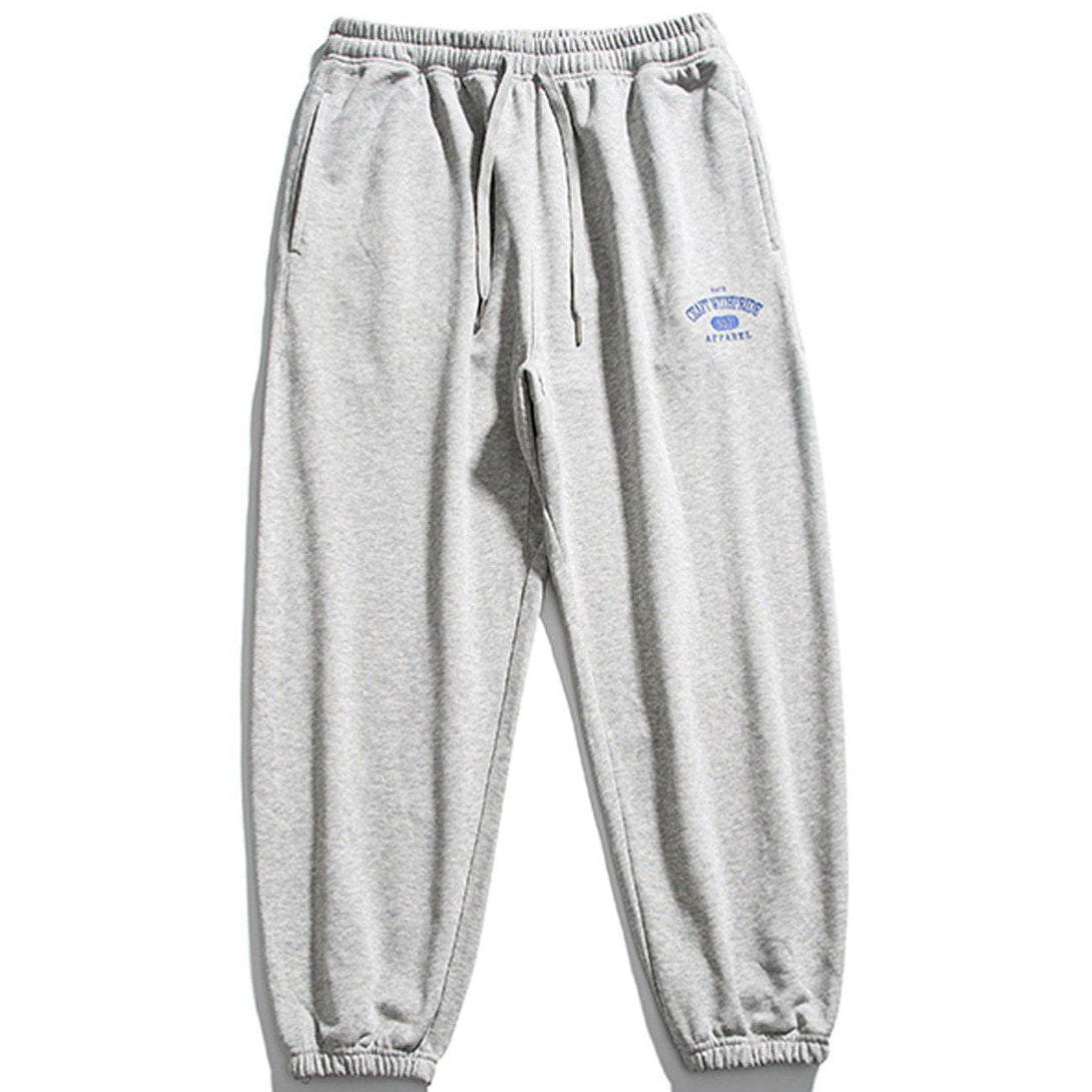 Lacezy - Letter Print Sweatpants- Streetwear Fashion - lacezy.com