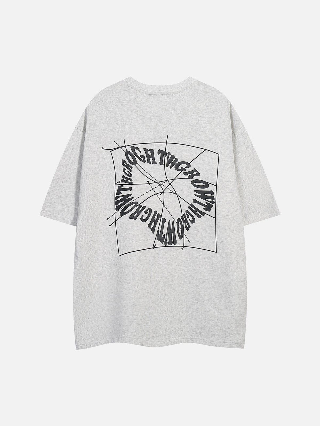 Lacezy - Letter Print Tee- Streetwear Fashion - lacezy.com