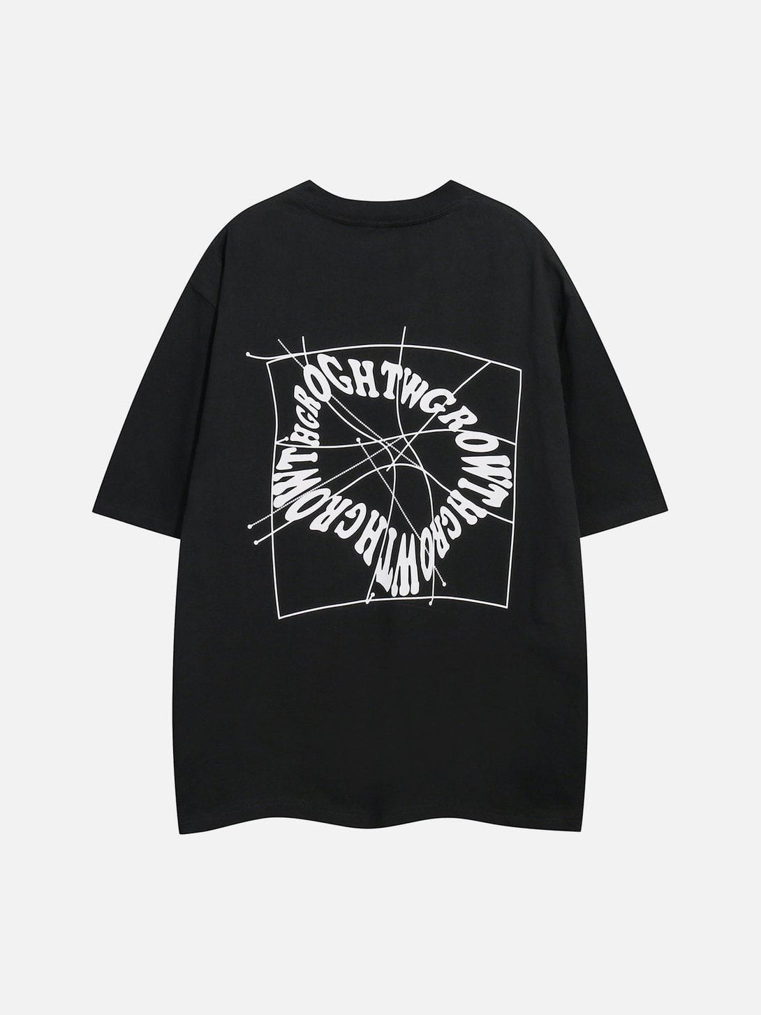 Lacezy - Letter Print Tee- Streetwear Fashion - lacezy.com