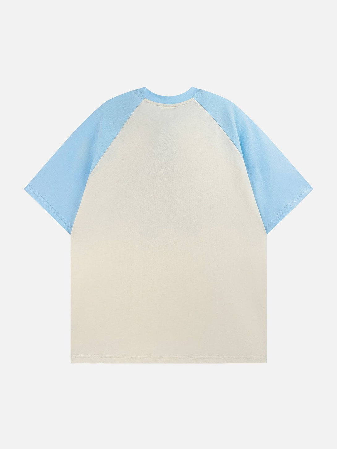 Lacezy - Letter Printing Patchwork Tee- Streetwear Fashion - lacezy.com