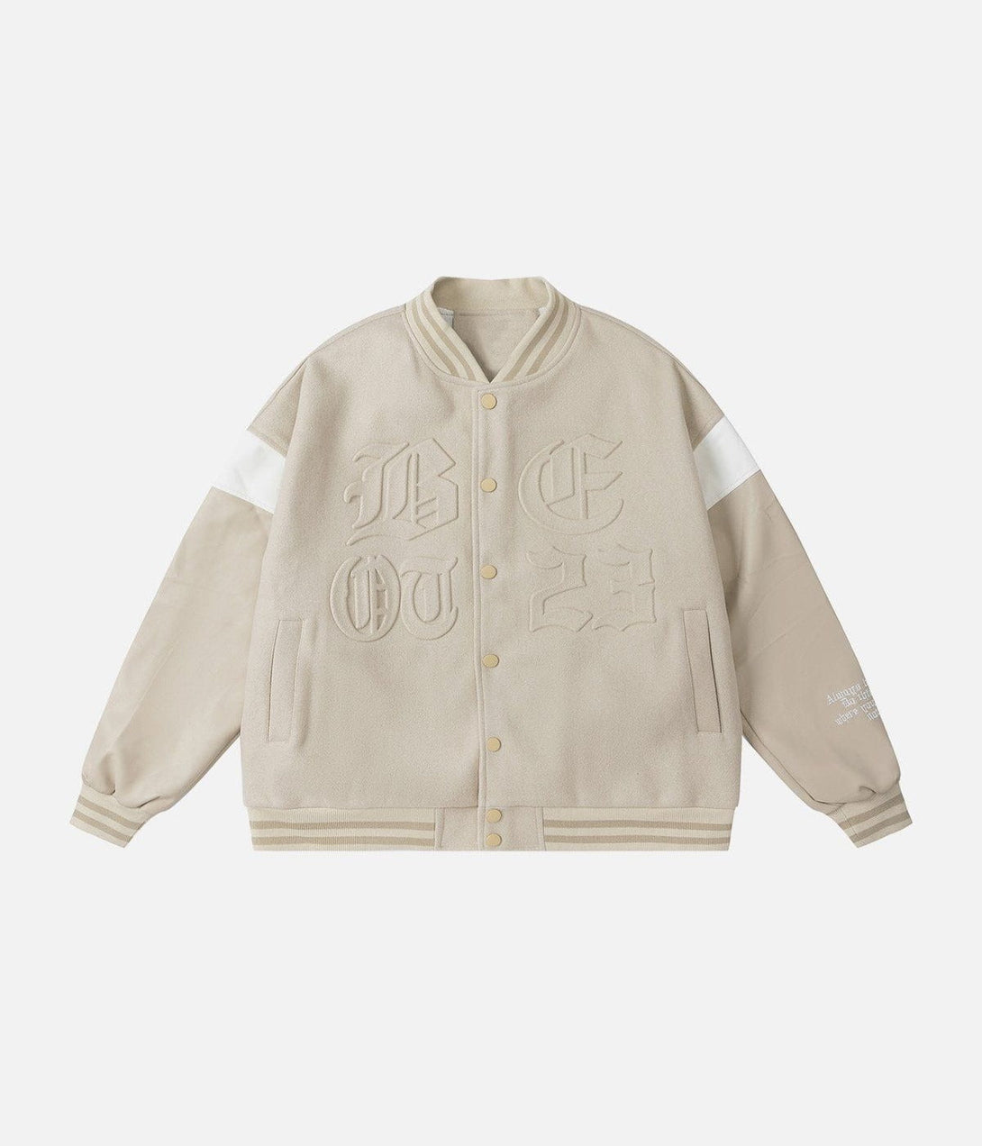 Lacezy - Letters Embossing Varsity Jacket- Streetwear Fashion - lacezy.com