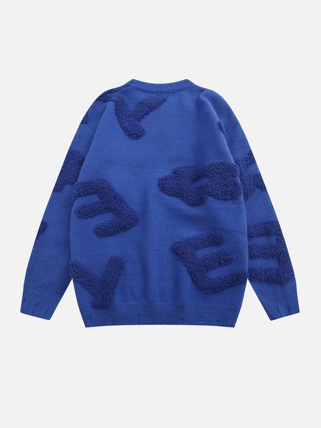 Lacezy - Letters Jacquard Sweater- Streetwear Fashion - lacezy.com