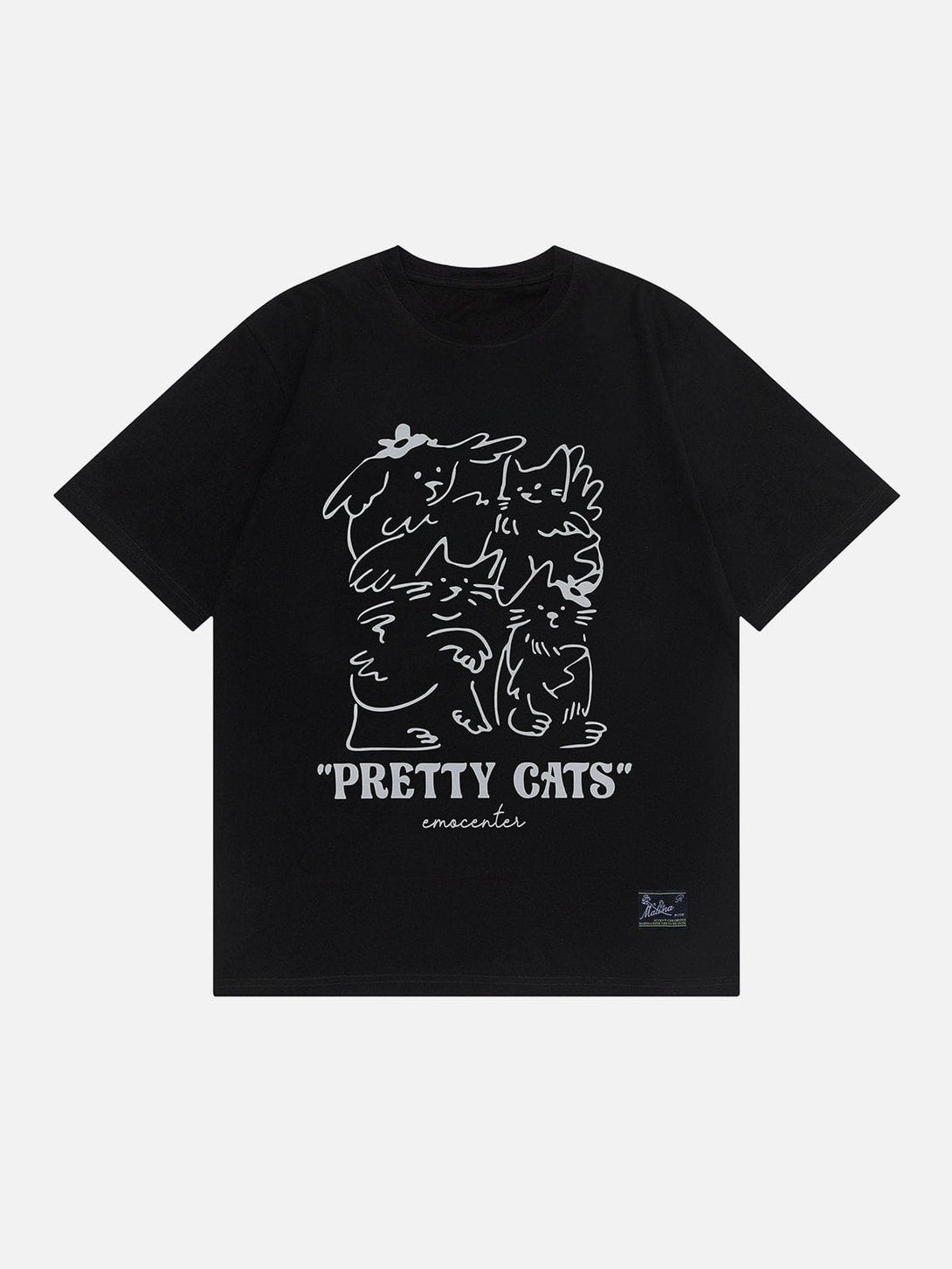 Lacezy - Line Print Tee- Streetwear Fashion - lacezy.com