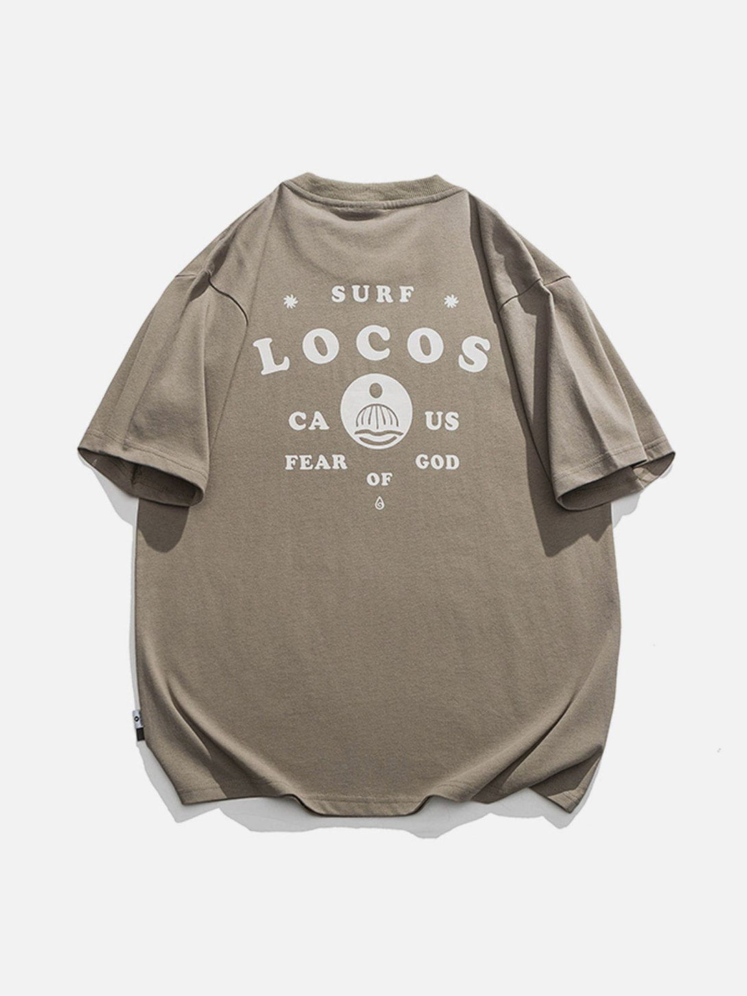 Lacezy - Locos Letter Print Tee- Streetwear Fashion - lacezy.com