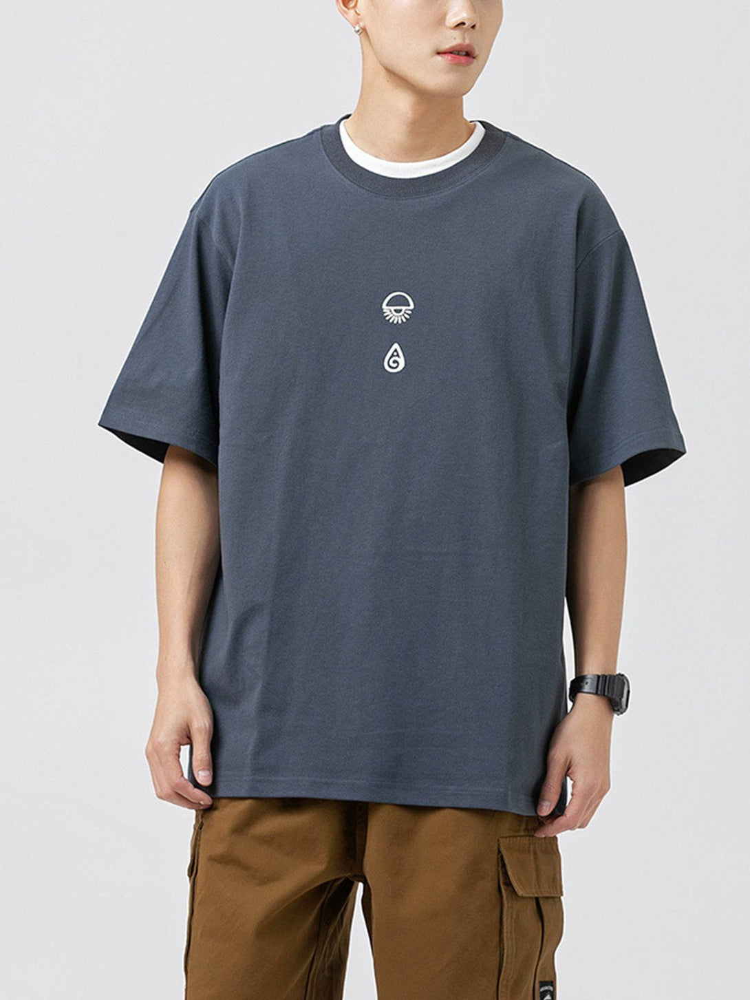 Lacezy - Locos Letter Print Tee- Streetwear Fashion - lacezy.com