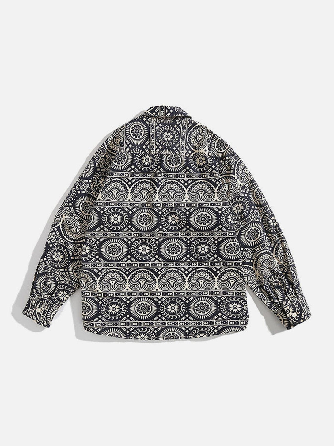 Lacezy - Loose Embroidery Shacket- Streetwear Fashion - lacezy.com