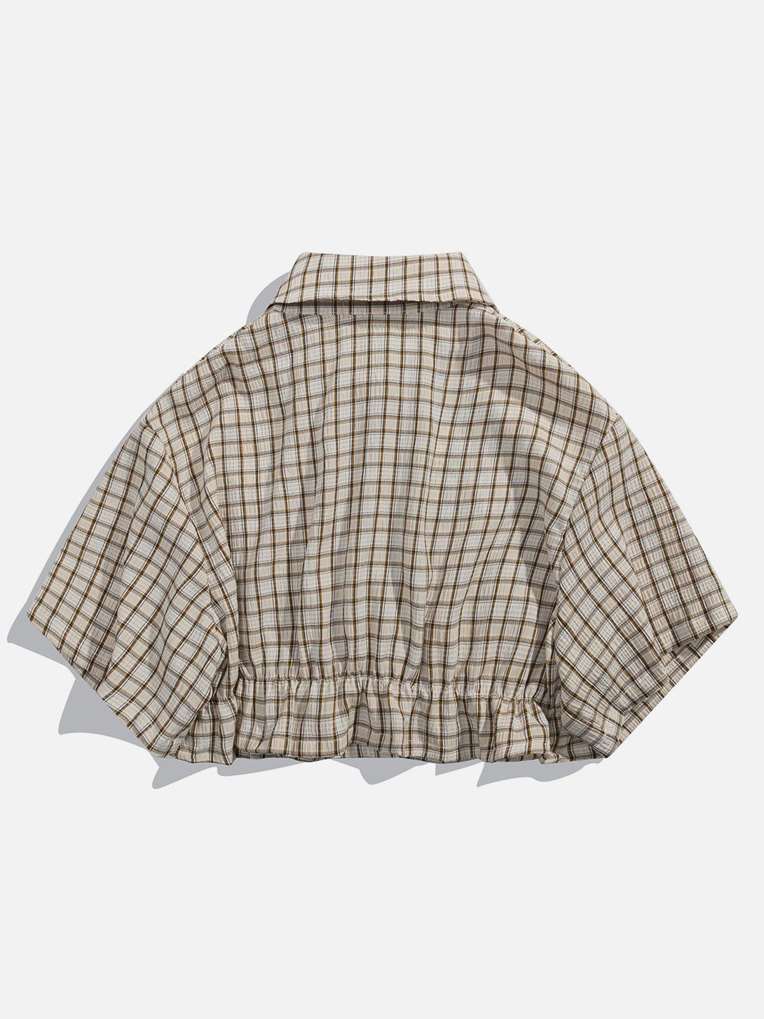 Lacezy - Love Embroidered Plaid Tee- Streetwear Fashion - lacezy.com