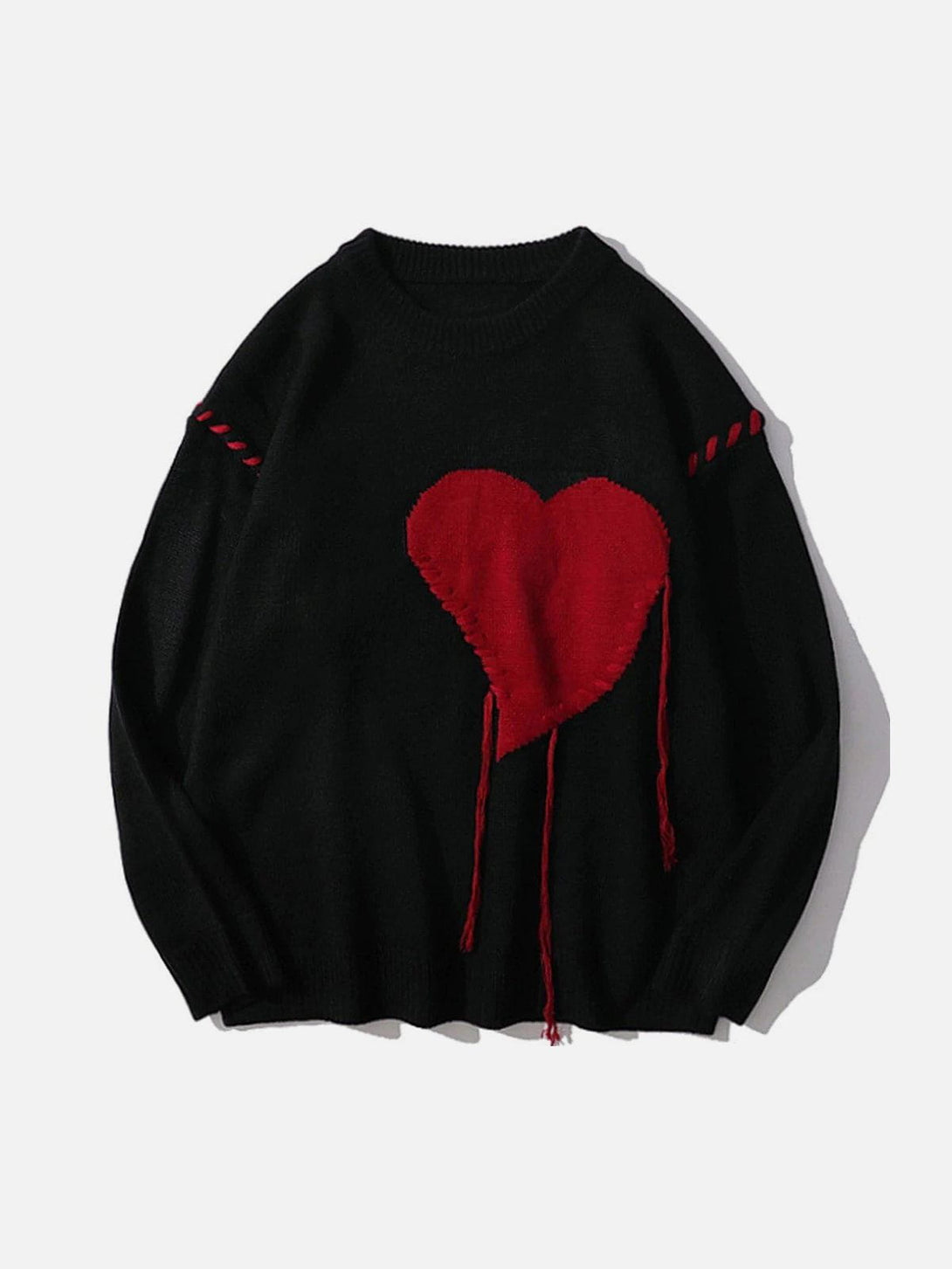 Lacezy - Love Embroidered Sweater- Streetwear Fashion - lacezy.com