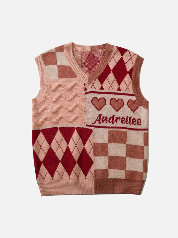 Lacezy - Love Weaving Layering Style Sweater Vest- Streetwear Fashion - lacezy.com