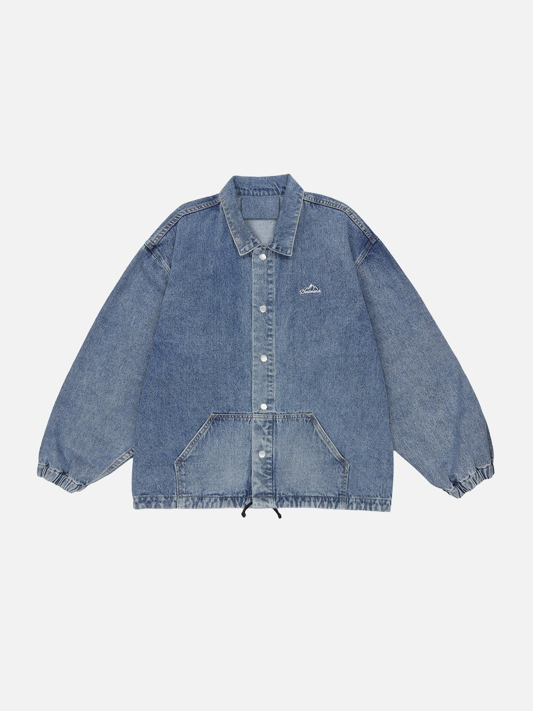 Lacezy - Lucky Number Embroidered Denim Jacket- Streetwear Fashion - lacezy.com