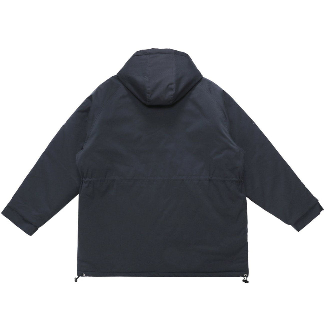 Lacezy - Mid-length Multi-Pocket with Hood Winter Coat- Streetwear Fashion - lacezy.com