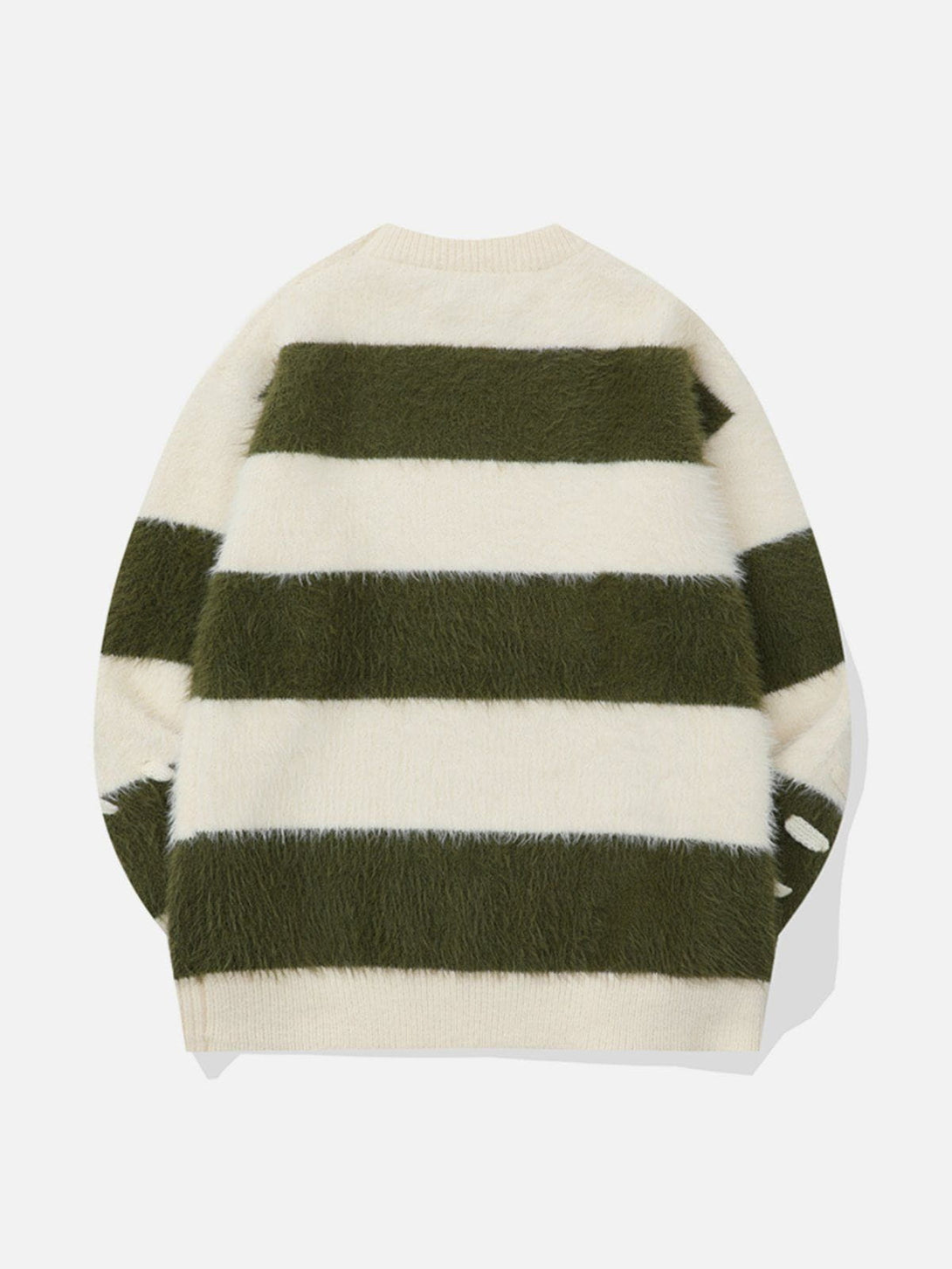 Lacezy - Mohair Stripe Sweater- Streetwear Fashion - lacezy.com