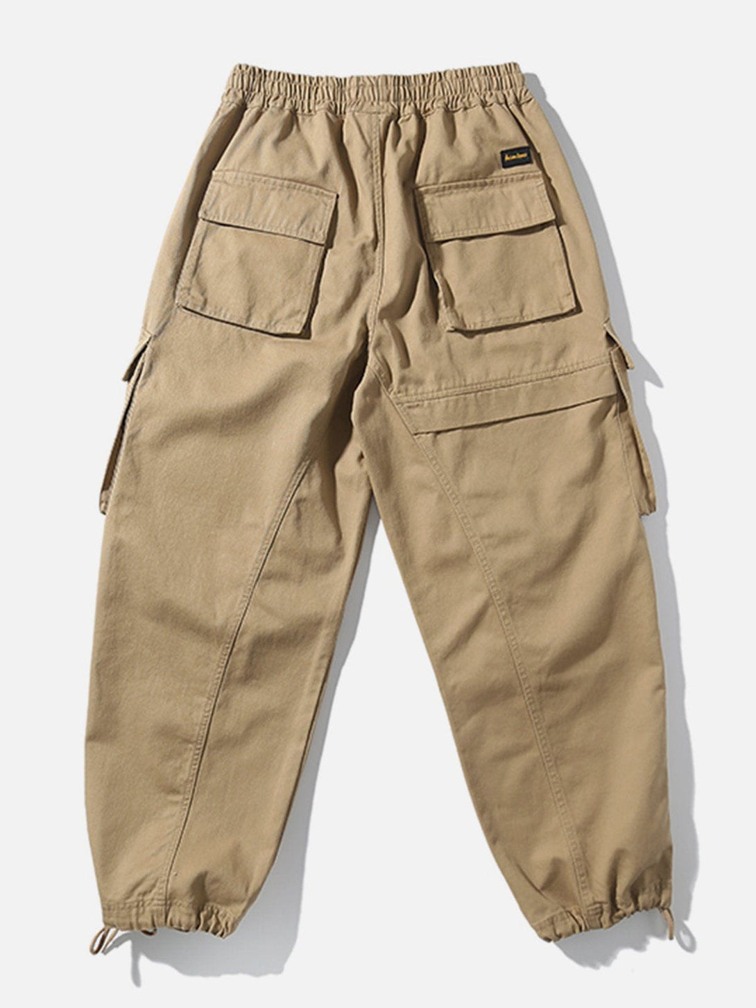 Lacezy - Multi-Pocket Solid Pants- Streetwear Fashion - lacezy.com