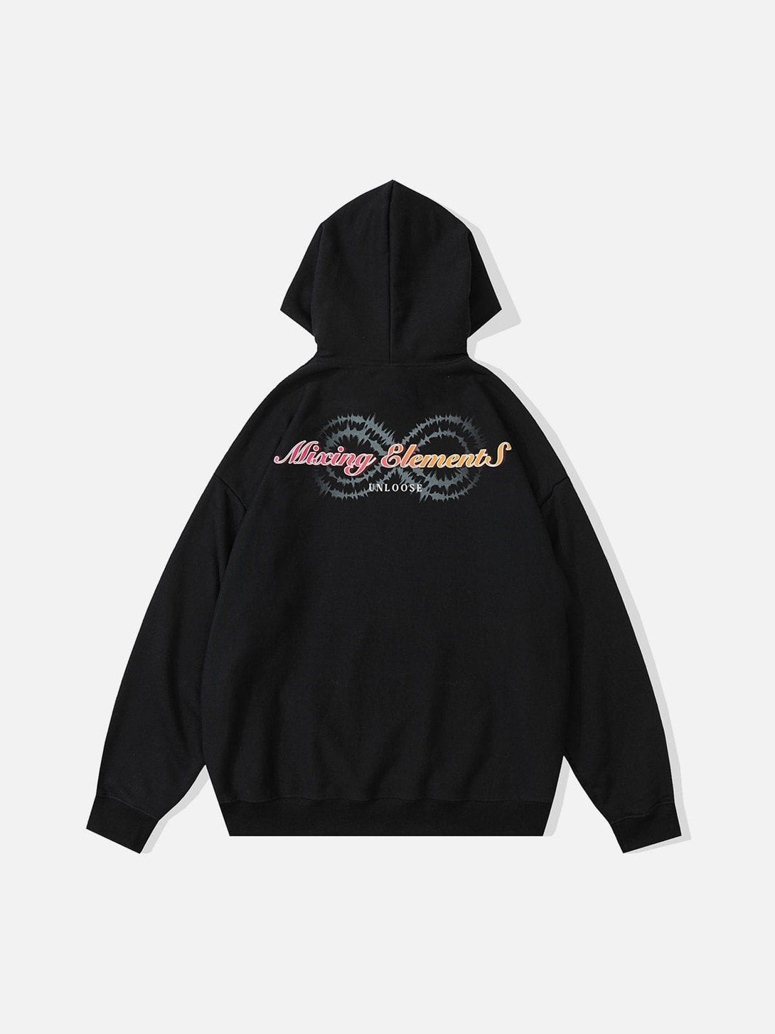 Lacezy - Neon Garden Print Hoodie- Streetwear Fashion - lacezy.com