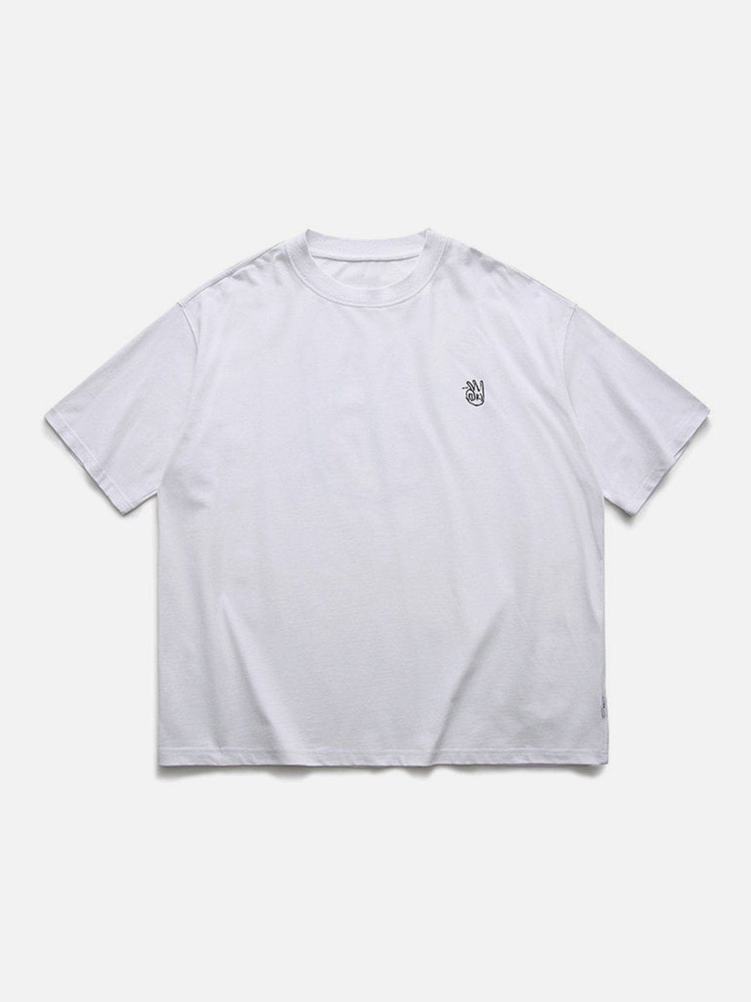 Lacezy - OK Gesture Print Tee- Streetwear Fashion - lacezy.com