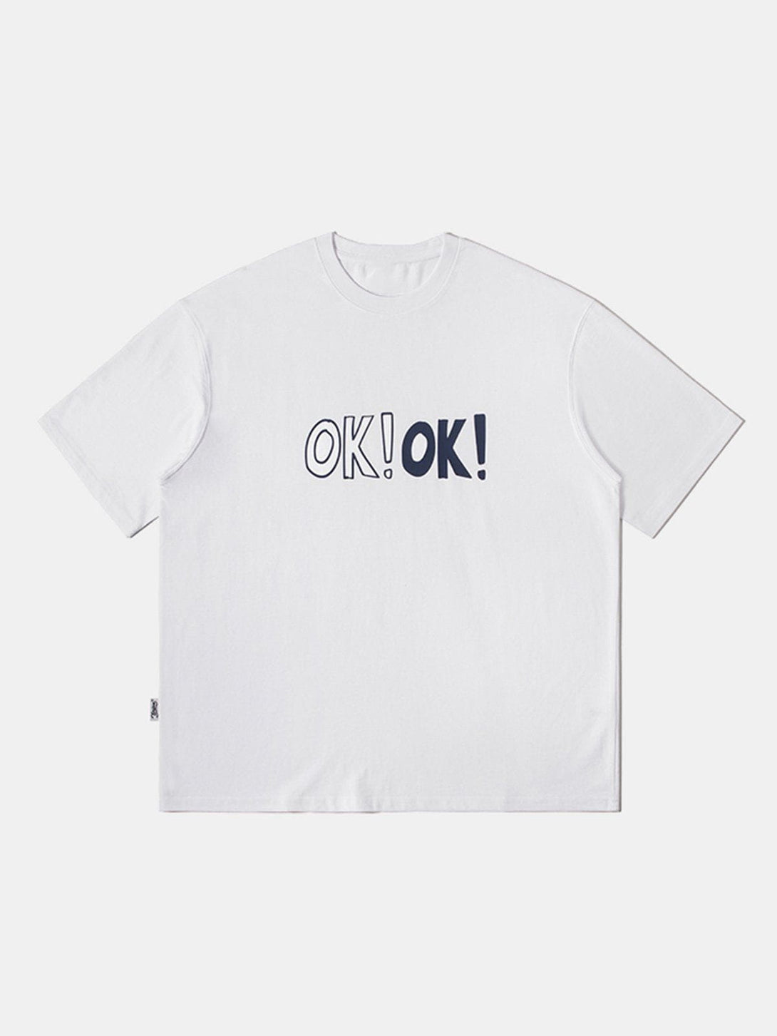 Lacezy - OK Print Cotton Tee- Streetwear Fashion - lacezy.com