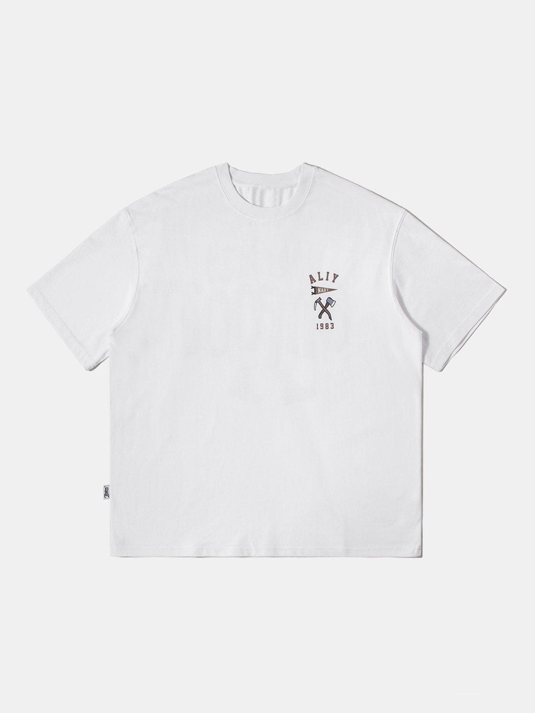 Lacezy - ON FOOT Print Cotton Tee- Streetwear Fashion - lacezy.com