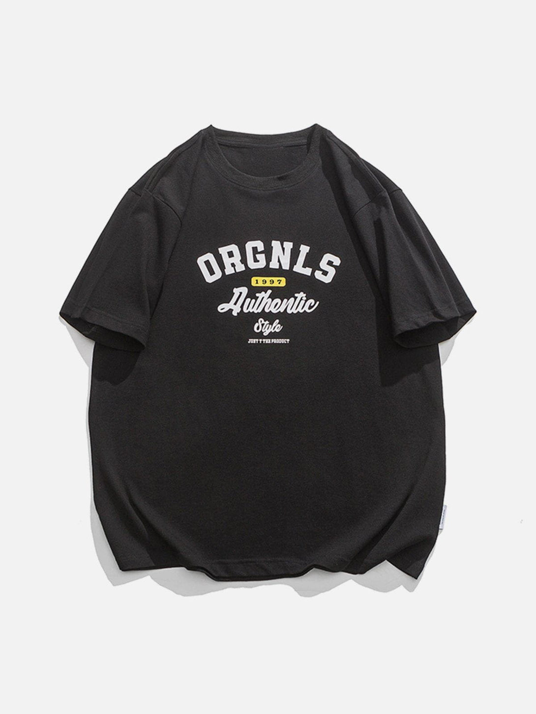 Lacezy - ORGNLS Letter Print Tee- Streetwear Fashion - lacezy.com