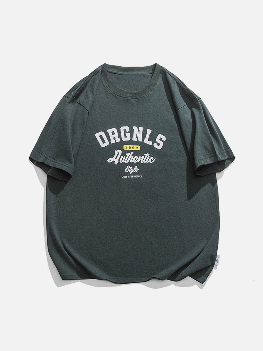 Lacezy - ORGNLS Letter Print Tee- Streetwear Fashion - lacezy.com