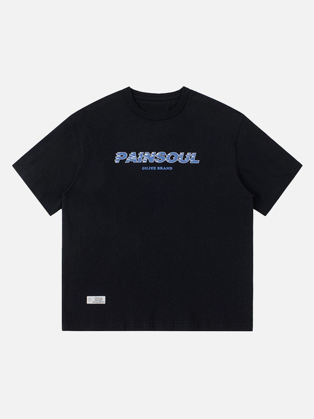 Lacezy - PAINSOUL Print Cotton Tee- Streetwear Fashion - lacezy.com