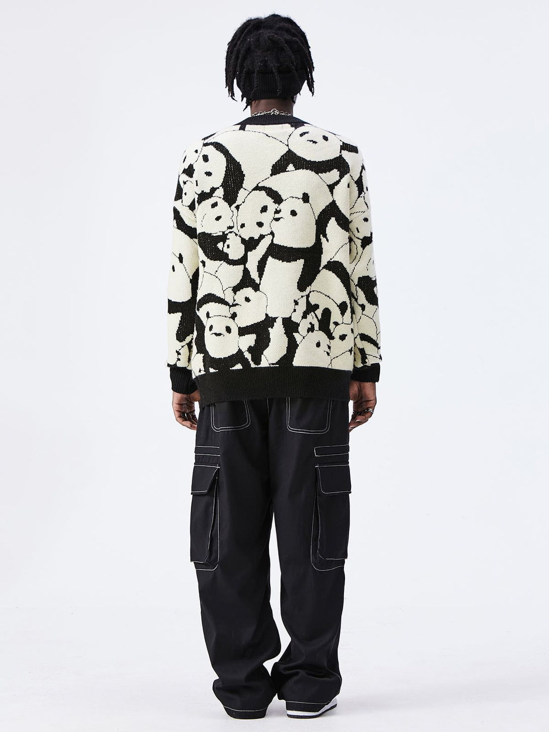 Lacezy - Panda Graphic Sweater- Streetwear Fashion - lacezy.com