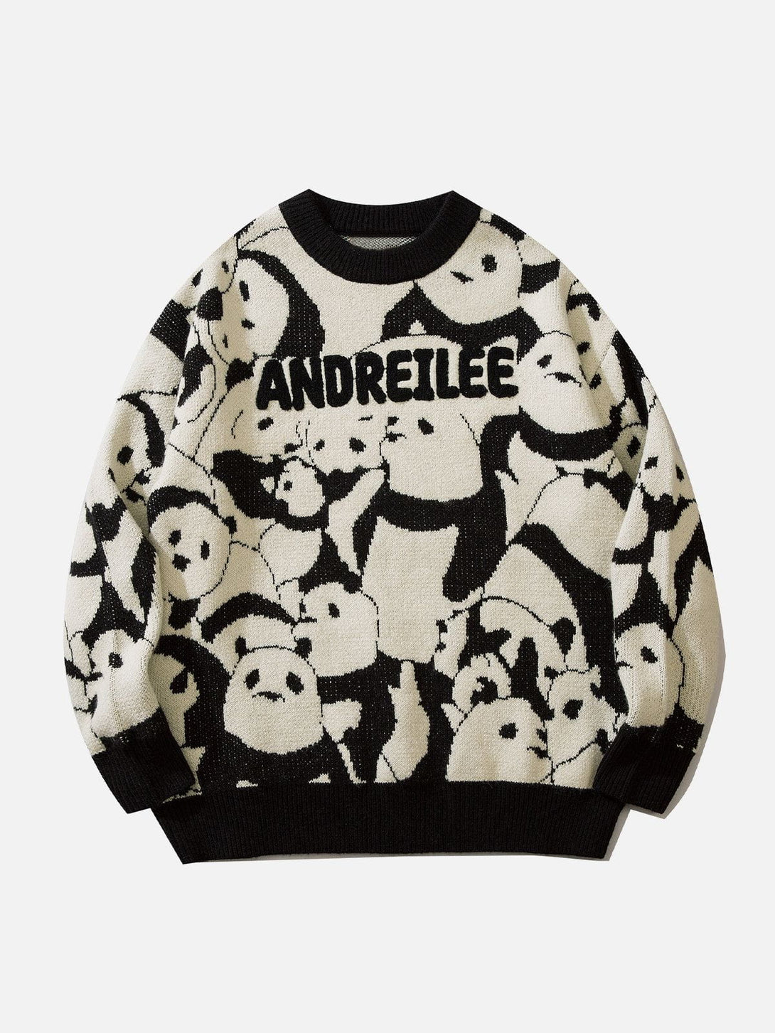 Lacezy - Panda Graphic Sweater- Streetwear Fashion - lacezy.com