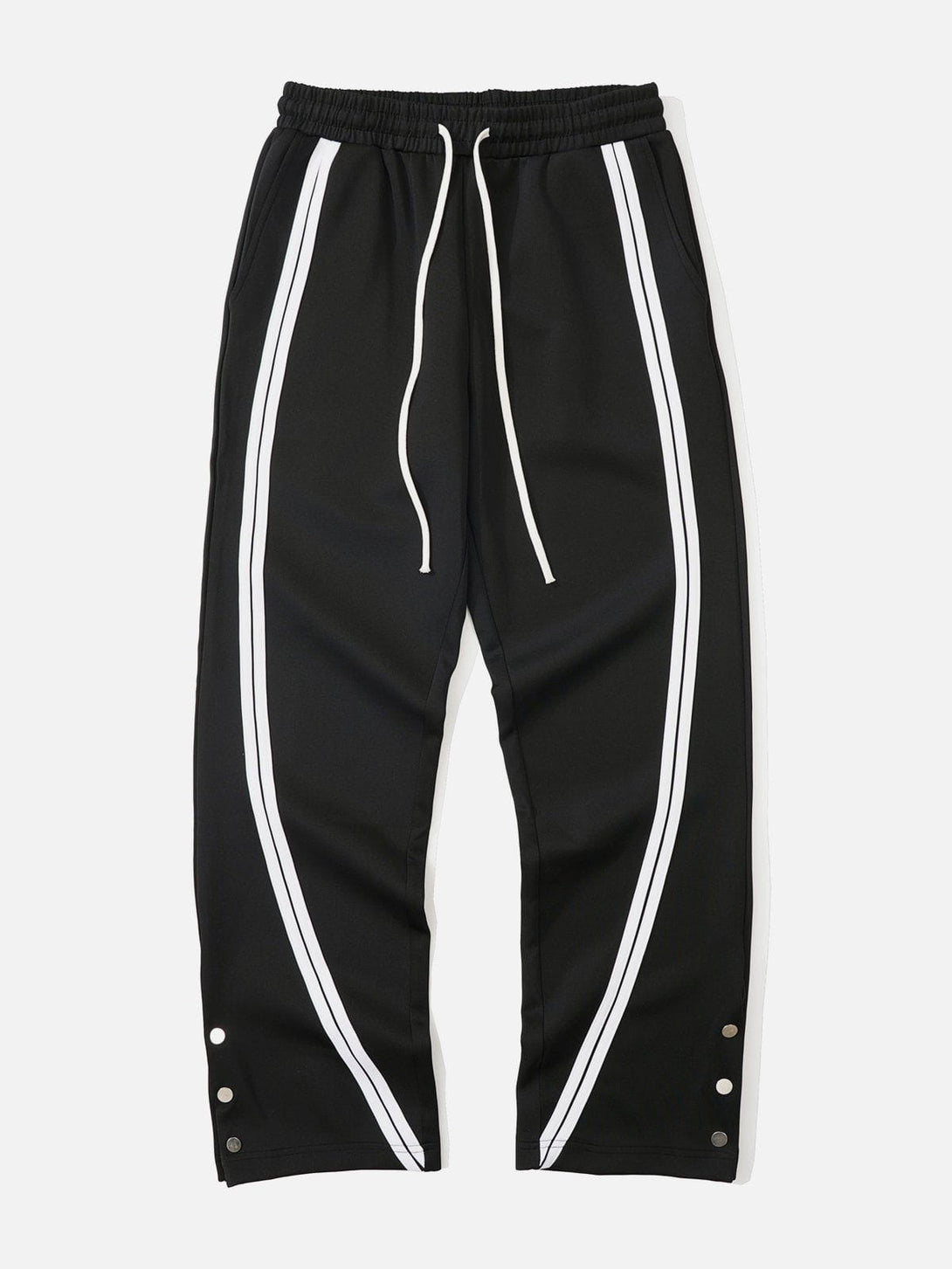 Lacezy - Pant Leg Openings Stripes Pants- Streetwear Fashion - lacezy.com