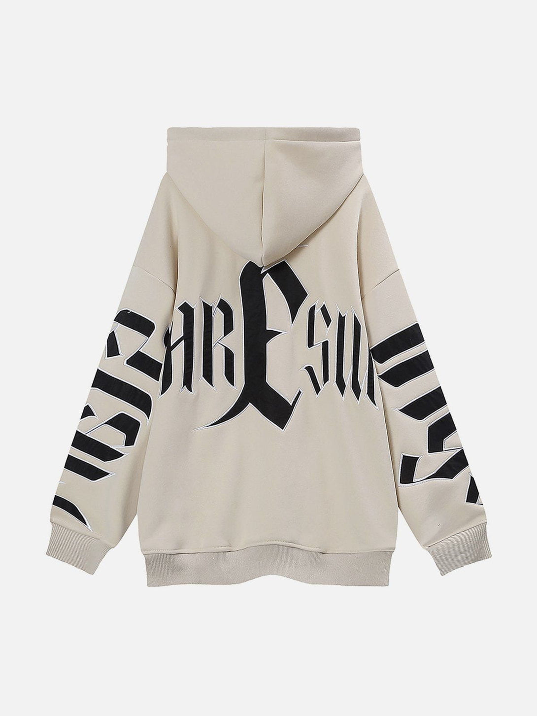 Lacezy - Patch Embroidered ZIP UP Hoodie- Streetwear Fashion - lacezy.com