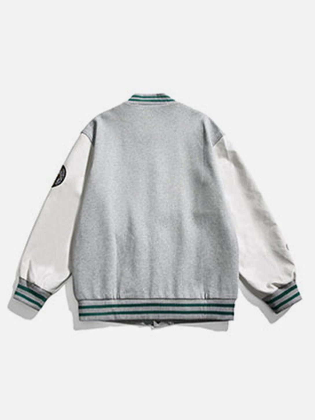 Lacezy - Patchwork "Luckyhorn" Varsity Jackets- Streetwear Fashion - lacezy.com