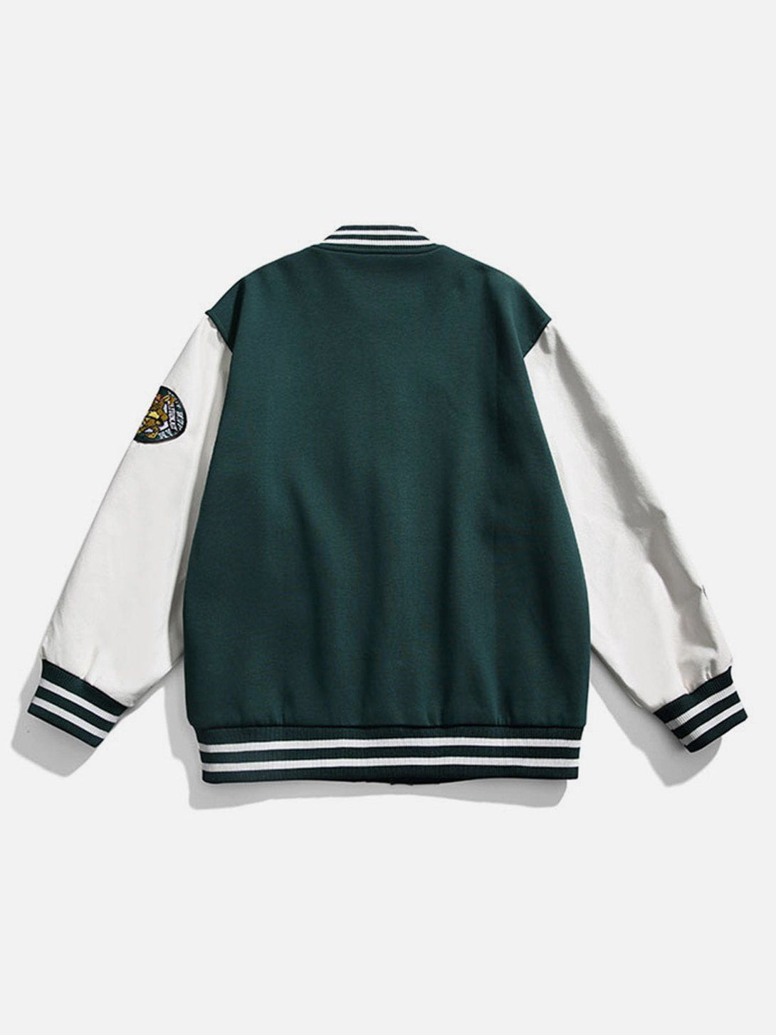 Lacezy - Patchwork "Luckyhorn" Varsity Jackets- Streetwear Fashion - lacezy.com