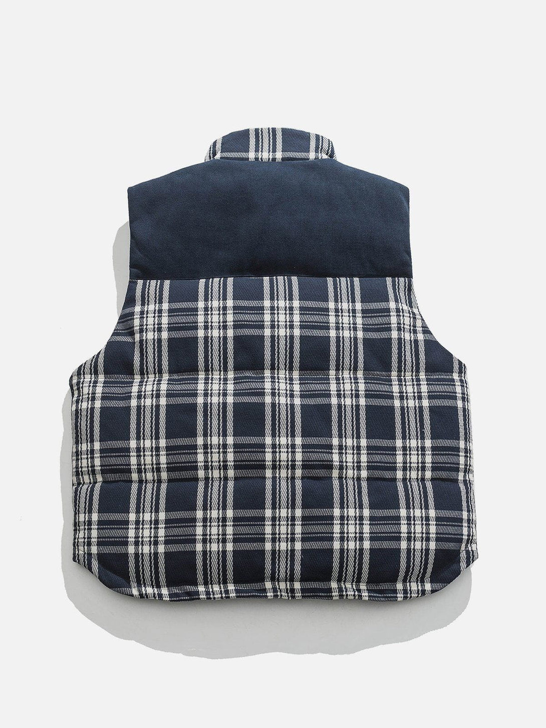 Lacezy - Patchwork Plaid Gilet- Streetwear Fashion - lacezy.com