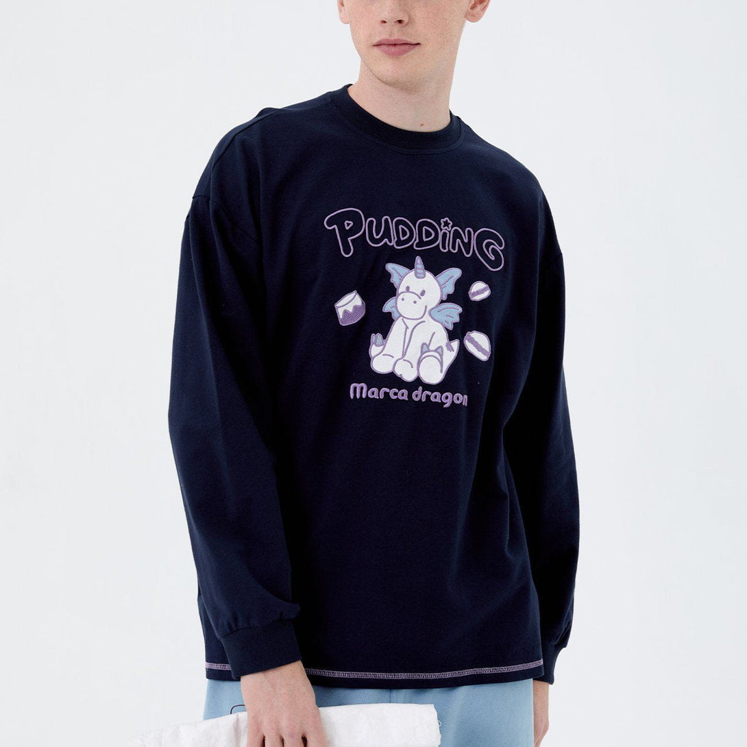 Lacezy - Pattern Embroidery Long Sleeves- Streetwear Fashion - lacezy.com