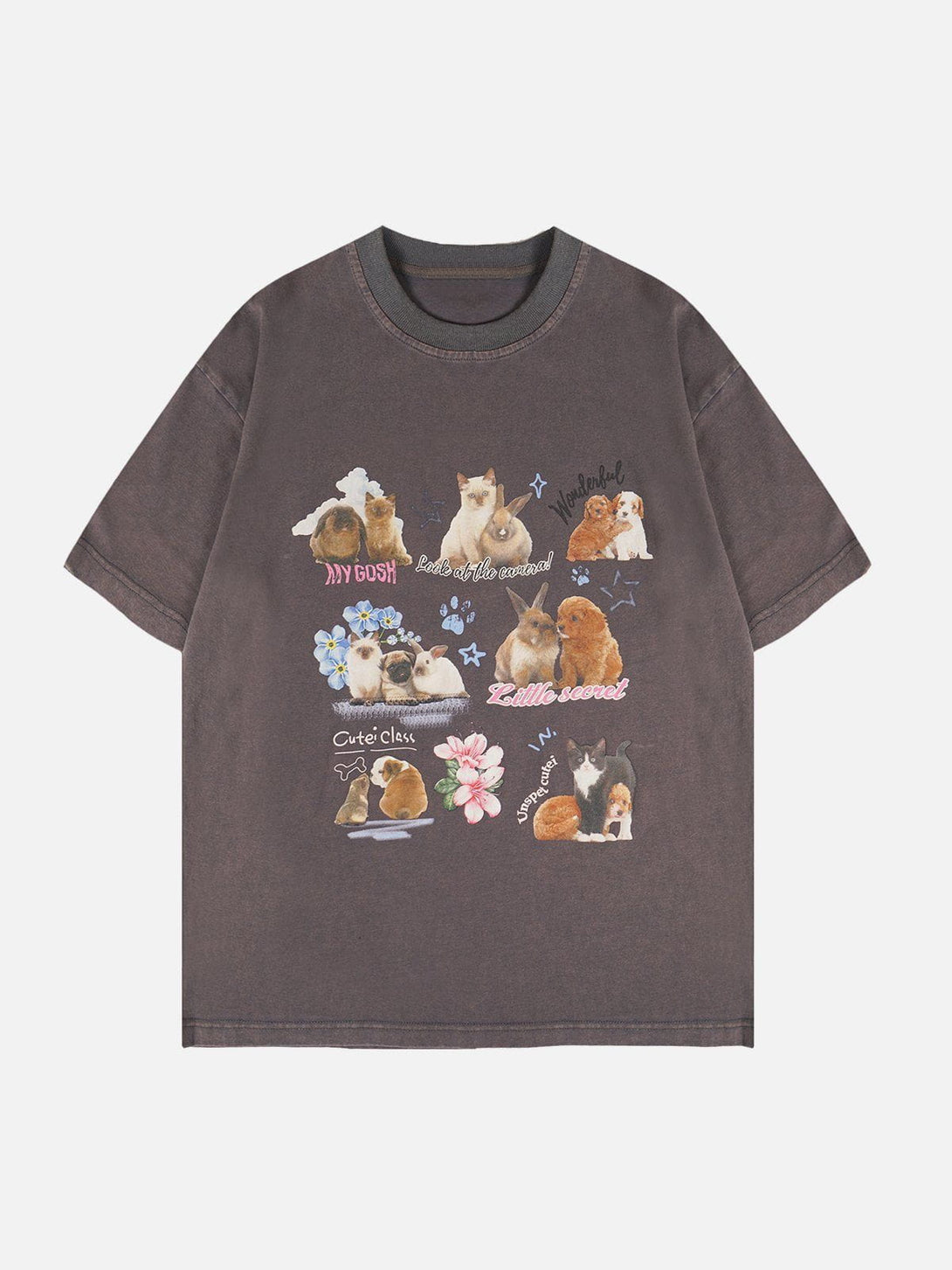 Lacezy - Pets Print Tee- Streetwear Fashion - lacezy.com