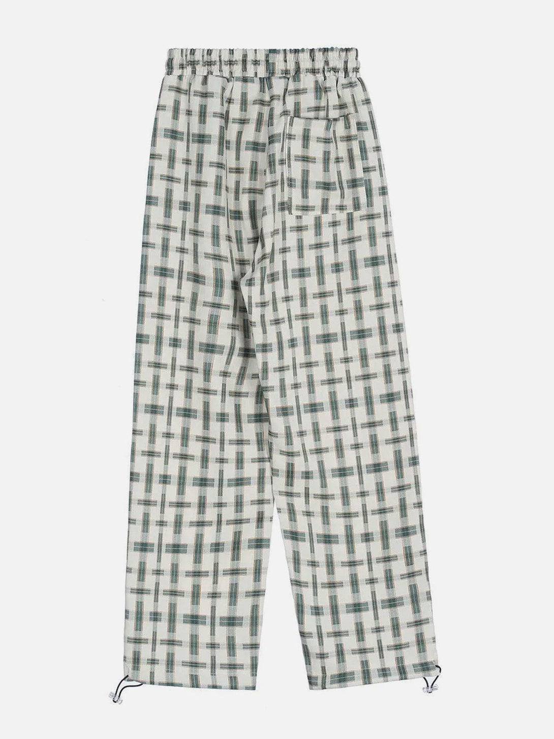 Lacezy - Plaid Drawstring Pants- Streetwear Fashion - lacezy.com