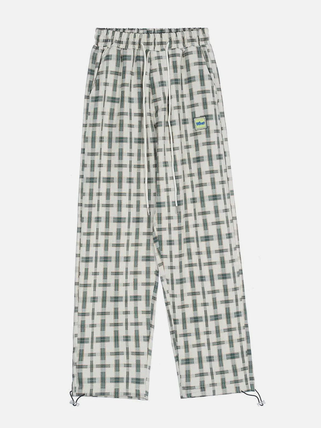 Lacezy - Plaid Drawstring Pants- Streetwear Fashion - lacezy.com