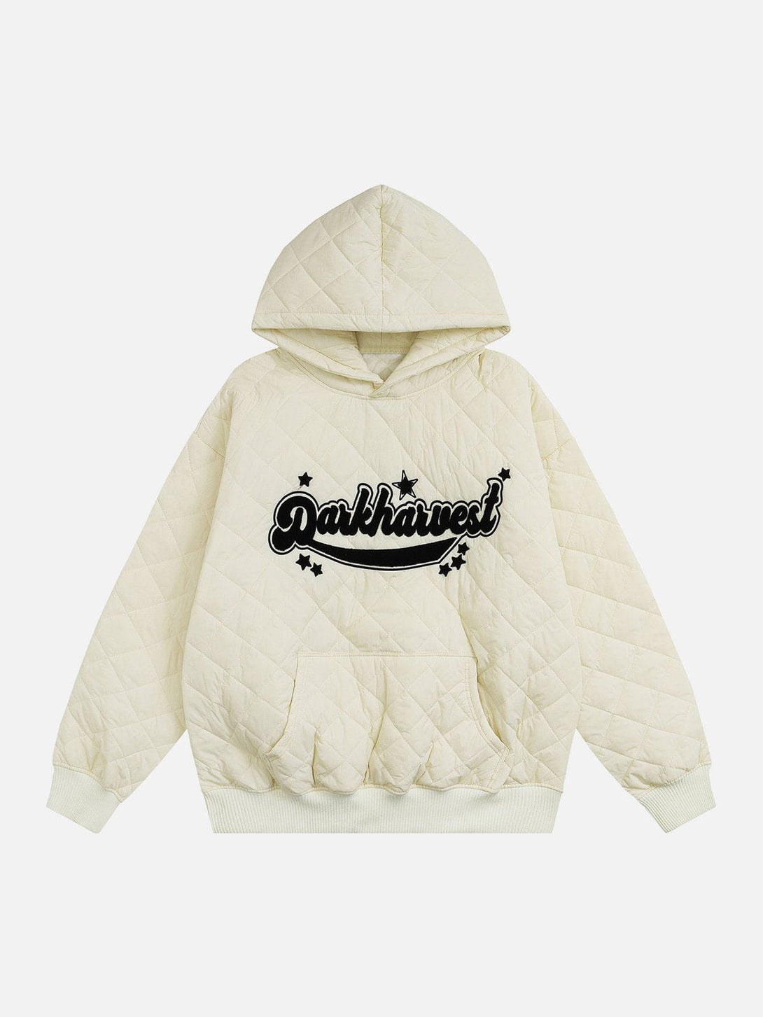 Lacezy - Plaid Flocking Hoodie- Streetwear Fashion - lacezy.com