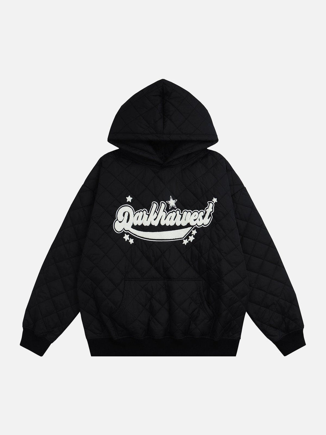 Lacezy - Plaid Flocking Hoodie- Streetwear Fashion - lacezy.com