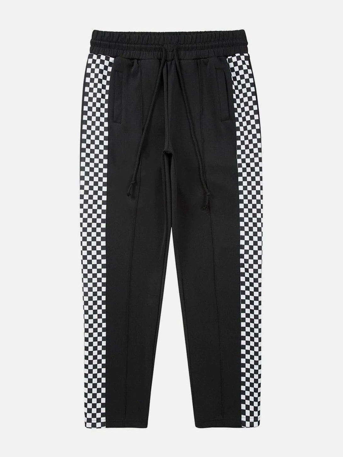 Lacezy - Plaid Splicing Design Pants- Streetwear Fashion - lacezy.com