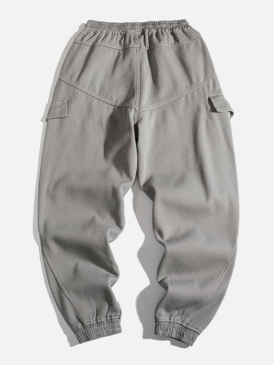 Lacezy - Pocket Solid Pants- Streetwear Fashion - lacezy.com