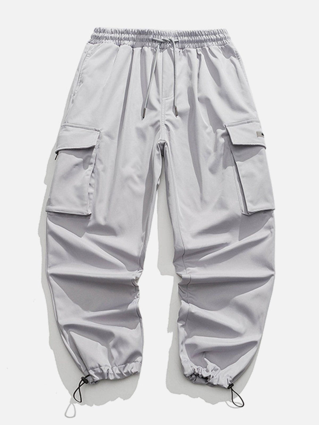 Lacezy - Pocket Tapered Leg Cargo Pants- Streetwear Fashion - lacezy.com