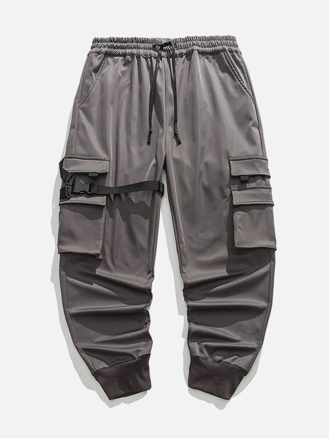 Lacezy - Pocket Woven Ribbon Cargo Pants- Streetwear Fashion - lacezy.com