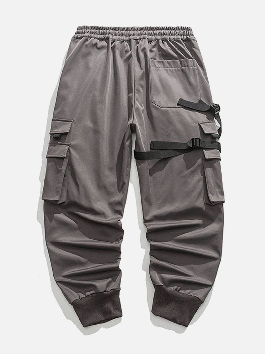 Lacezy - Pocket Woven Ribbon Cargo Pants- Streetwear Fashion - lacezy.com