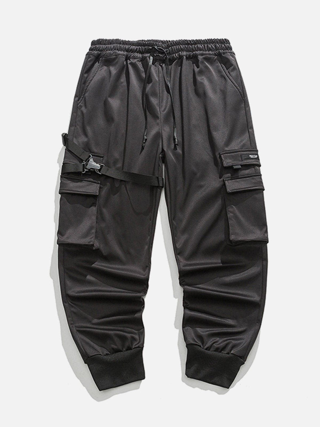 Lacezy - Pocket Woven Ribbon Cargo Pants- Streetwear Fashion - lacezy.com