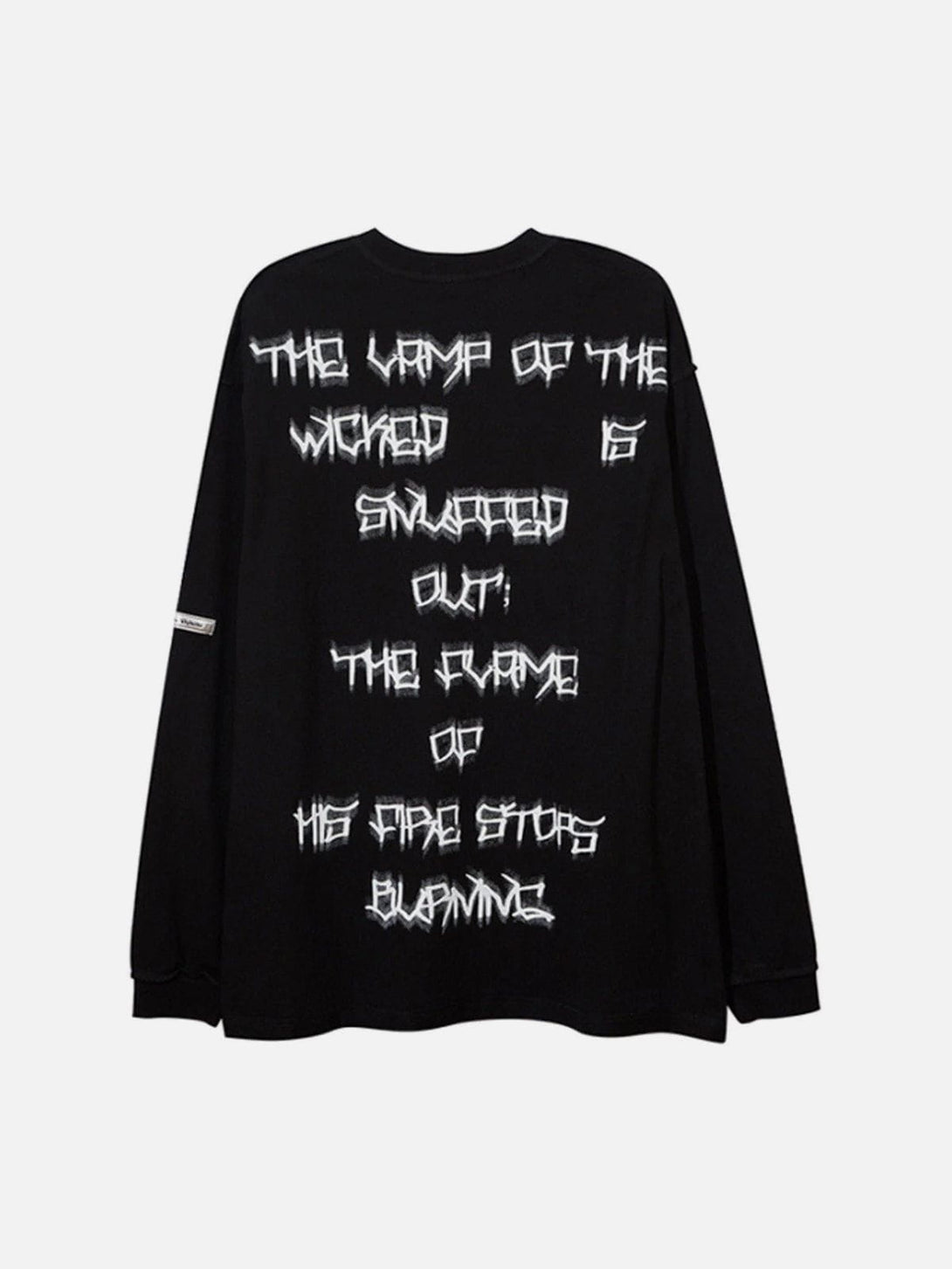 Lacezy - Portrait Letters Graffiti Long Sleeves- Streetwear Fashion - lacezy.com