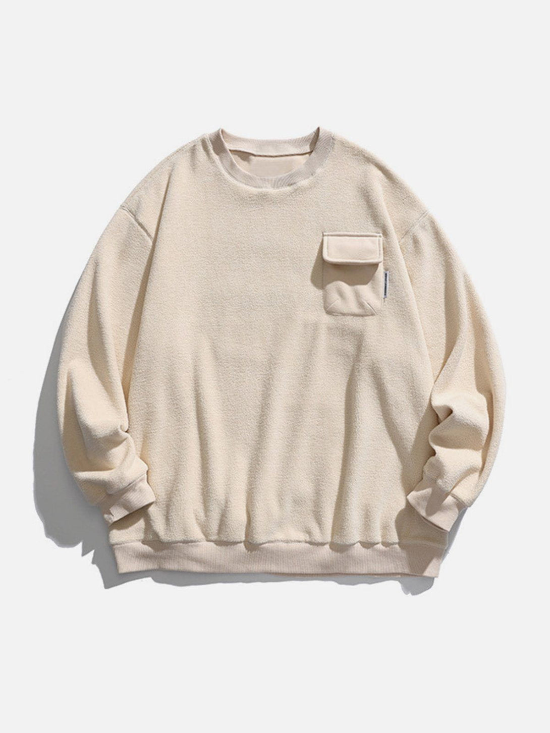 Lacezy - Pure Color Sweatshirt- Streetwear Fashion - lacezy.com