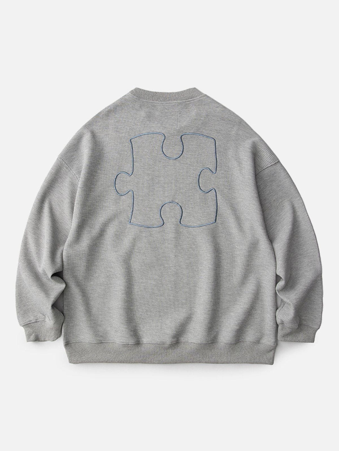 Lacezy - Puzzle Patch Sweatshirt- Streetwear Fashion - lacezy.com