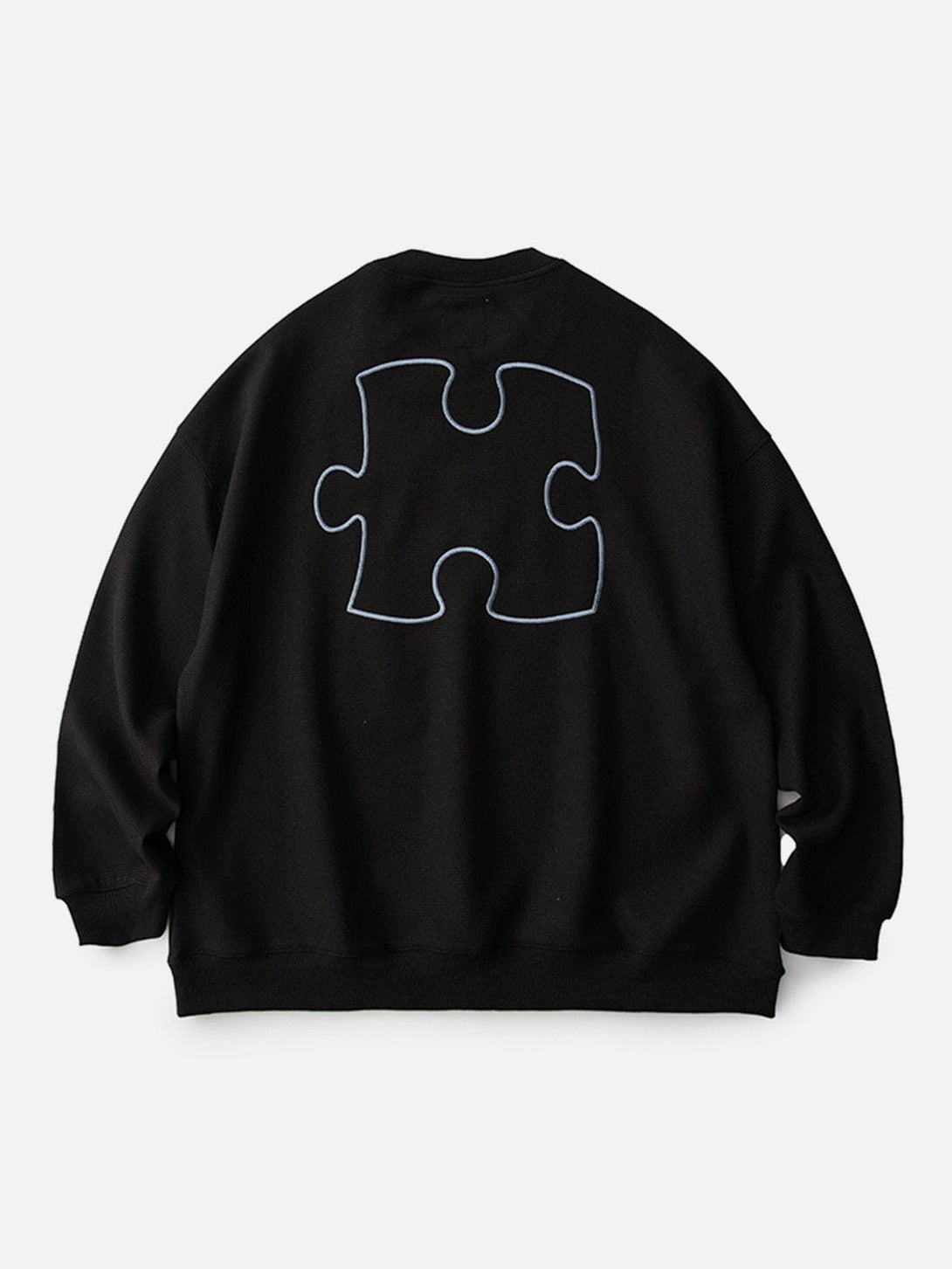 Lacezy - Puzzle Patch Sweatshirt- Streetwear Fashion - lacezy.com