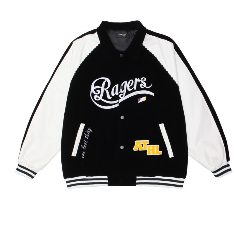 Lacezy - "RAGERS" Baseball Jacket- Streetwear Fashion - lacezy.com